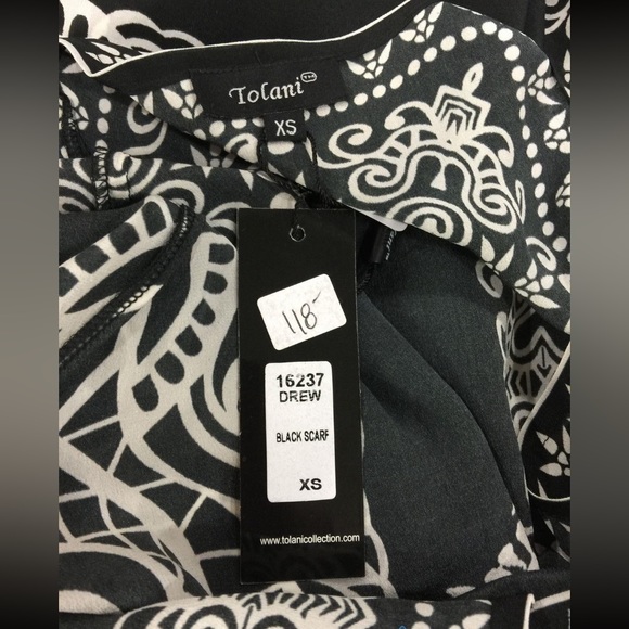 NWT Tolani Asymmetrical Handkerchief Dress Size XS - Picture 4 of 4